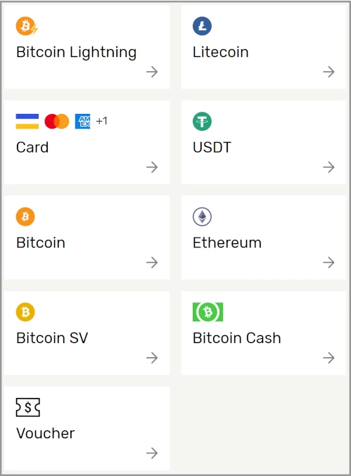 deposit methods